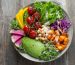 Salad plate on the table